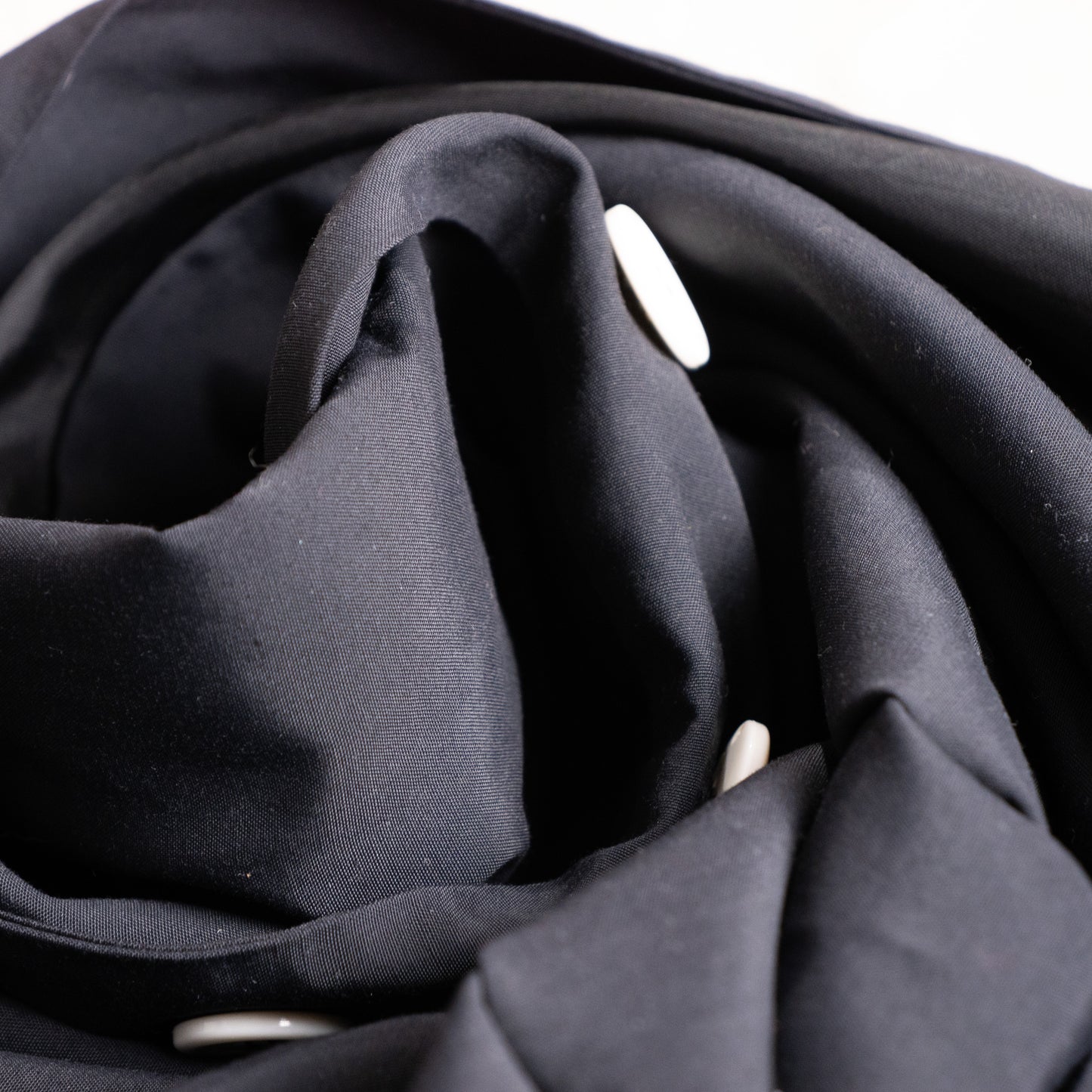 Archival KL by Karl Lagerfeld Trench Dress 1990s Minimalist Sleeveless Viscose Silk Utility Safari Maxi Contrast Buttons Designer Grails S-L