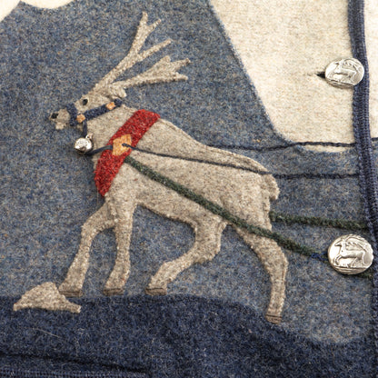 **SOLD: ARCHIVAL GIESSWEIN 1980s BOILED WOOL EMBROIDERED WINTER COAT**