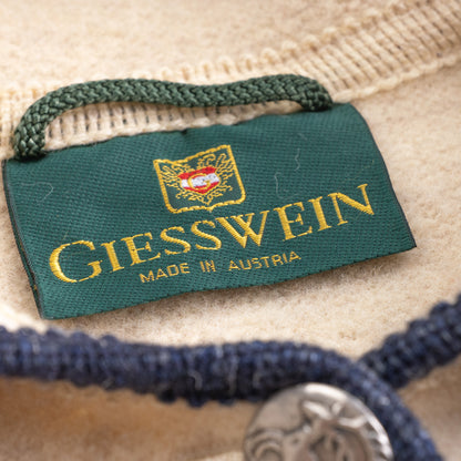 **SOLD: ARCHIVAL GIESSWEIN 1980s BOILED WOOL EMBROIDERED WINTER COAT**