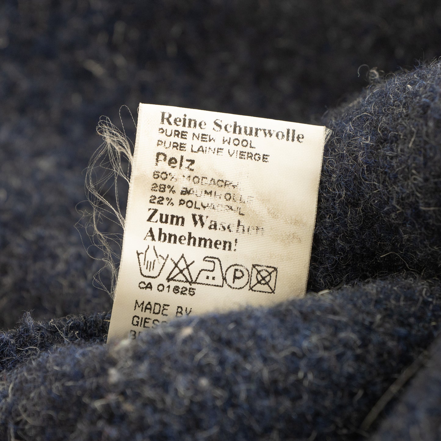 **SOLD: ARCHIVAL GIESSWEIN 1980s BOILED WOOL EMBROIDERED WINTER COAT**