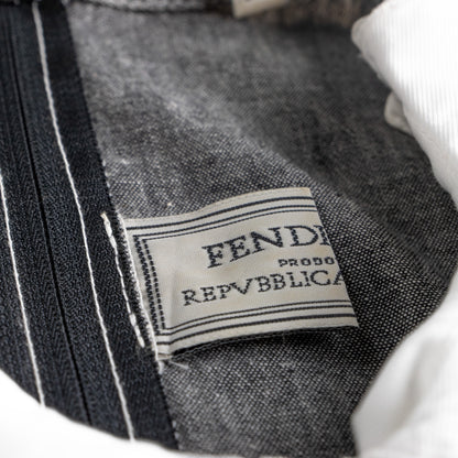 Archival FENDISSIME by Fendi 1987 Peter Pan Collar Mod Mini Dress - Size S (IT 42) - Karl Lagerfeld Era