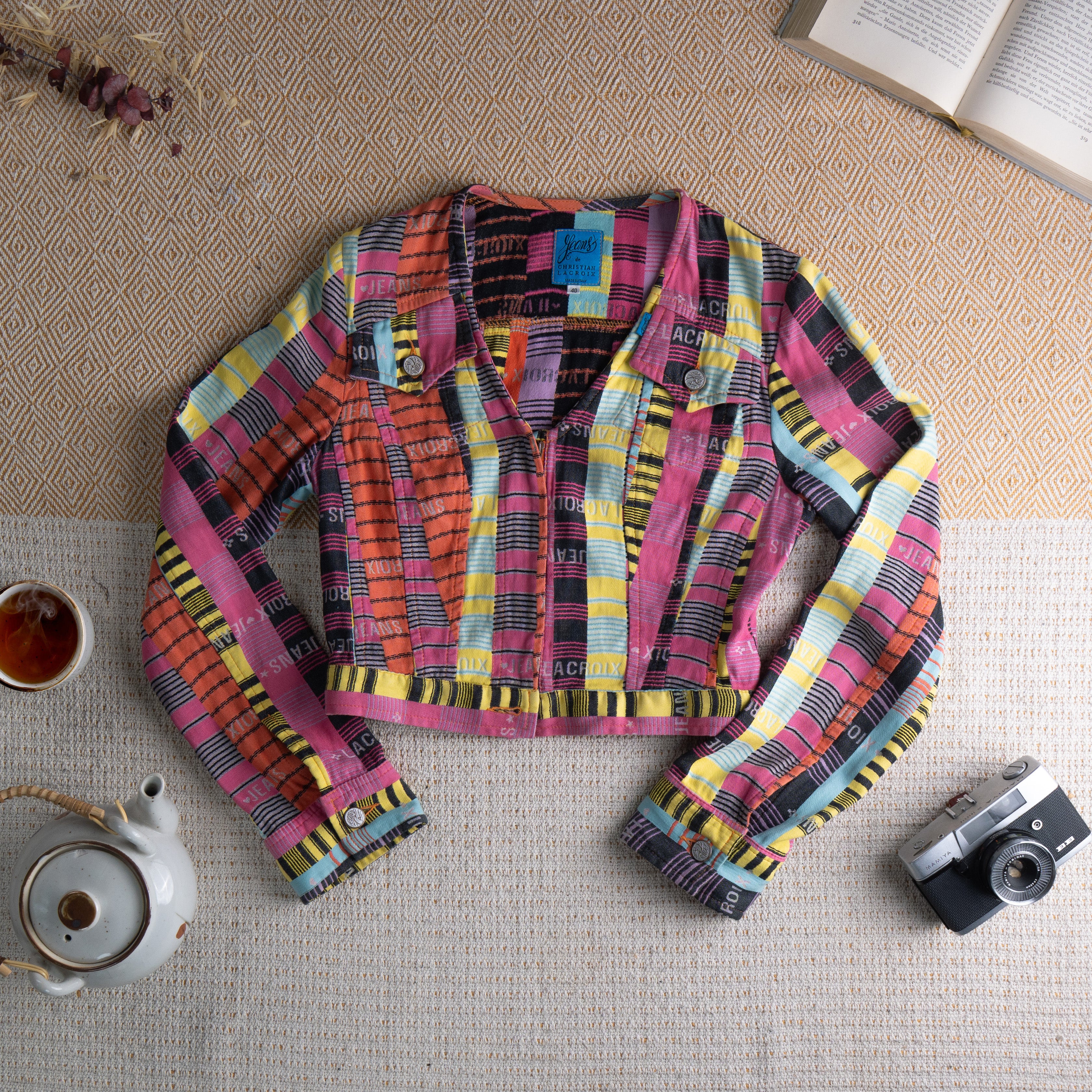 90s CHRISTIAN LACROIX Jacquard Jacket 90's Vintage Christian