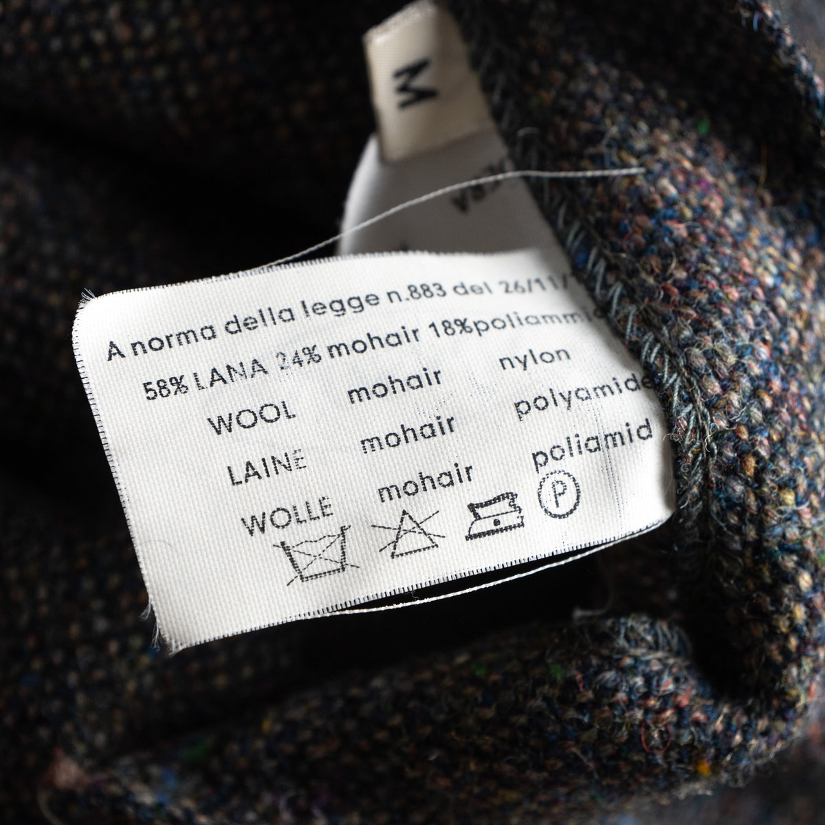 Archival MISSONI early 1990s Reversible Fiammato Wave Quilted Jacket - Rare Orange Label Mohair Blend Coat Size M L