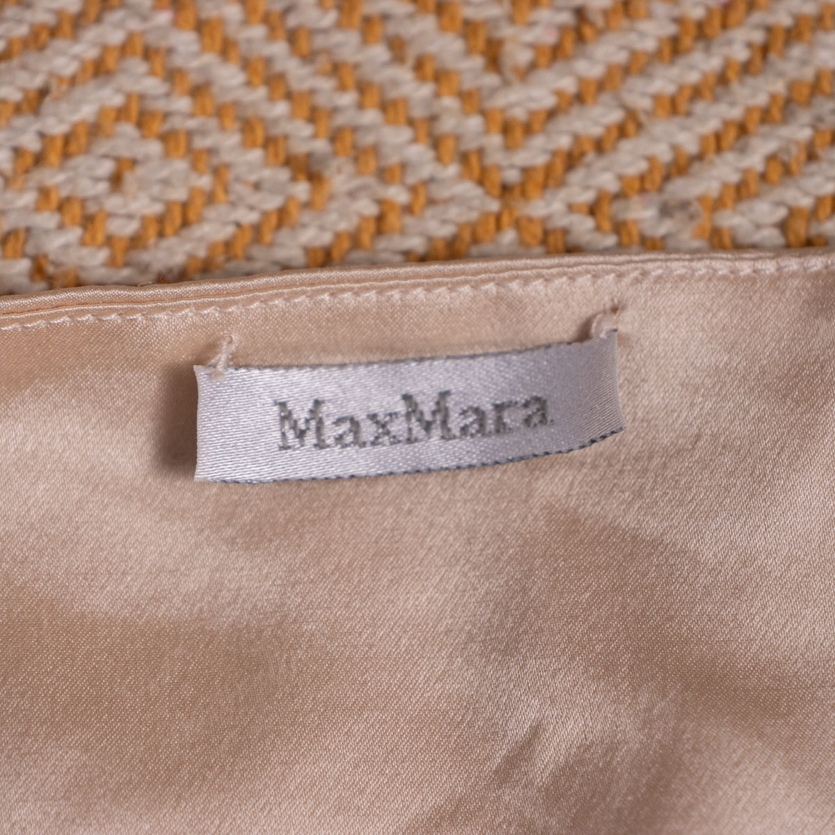 Archival Max Mara Liquid Silk Satin Sculptural Bustier Top Soft Apricot Champagne 90s Y2K Minimalist Luxury Old Money Size XS S M