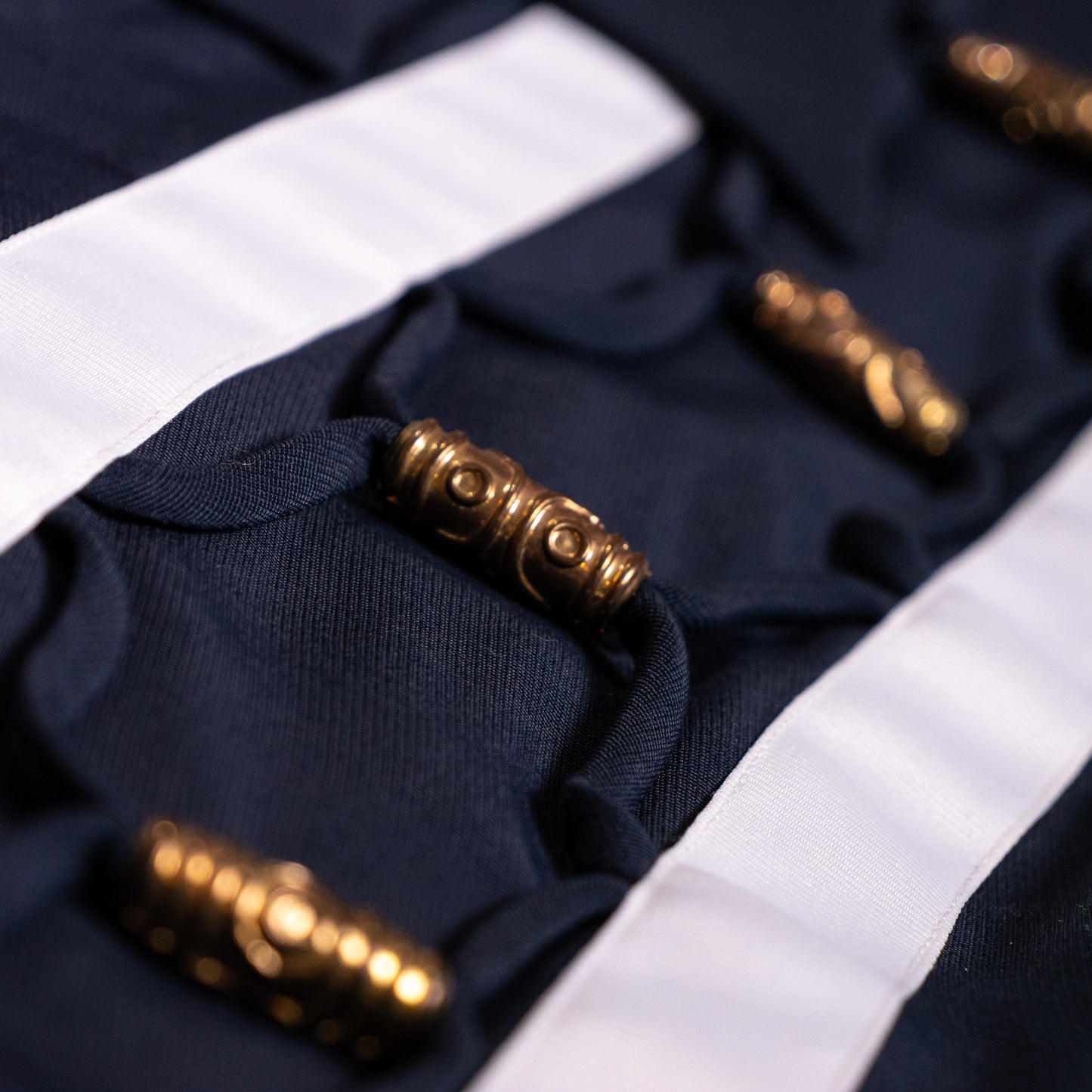 Archival Joseph Ribkoff Nautical Jumpsuit 80s Strong Shoulder Power Suit Trompe L'Oeil Deadstock Museum Quality Size US 10 M S
