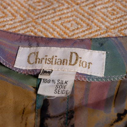 Archival Christian Dior Silk Shirt 90s Gianfranco Ferre Double Sided Button Construction Avant Garde Oversized Blouse Museum Size M L