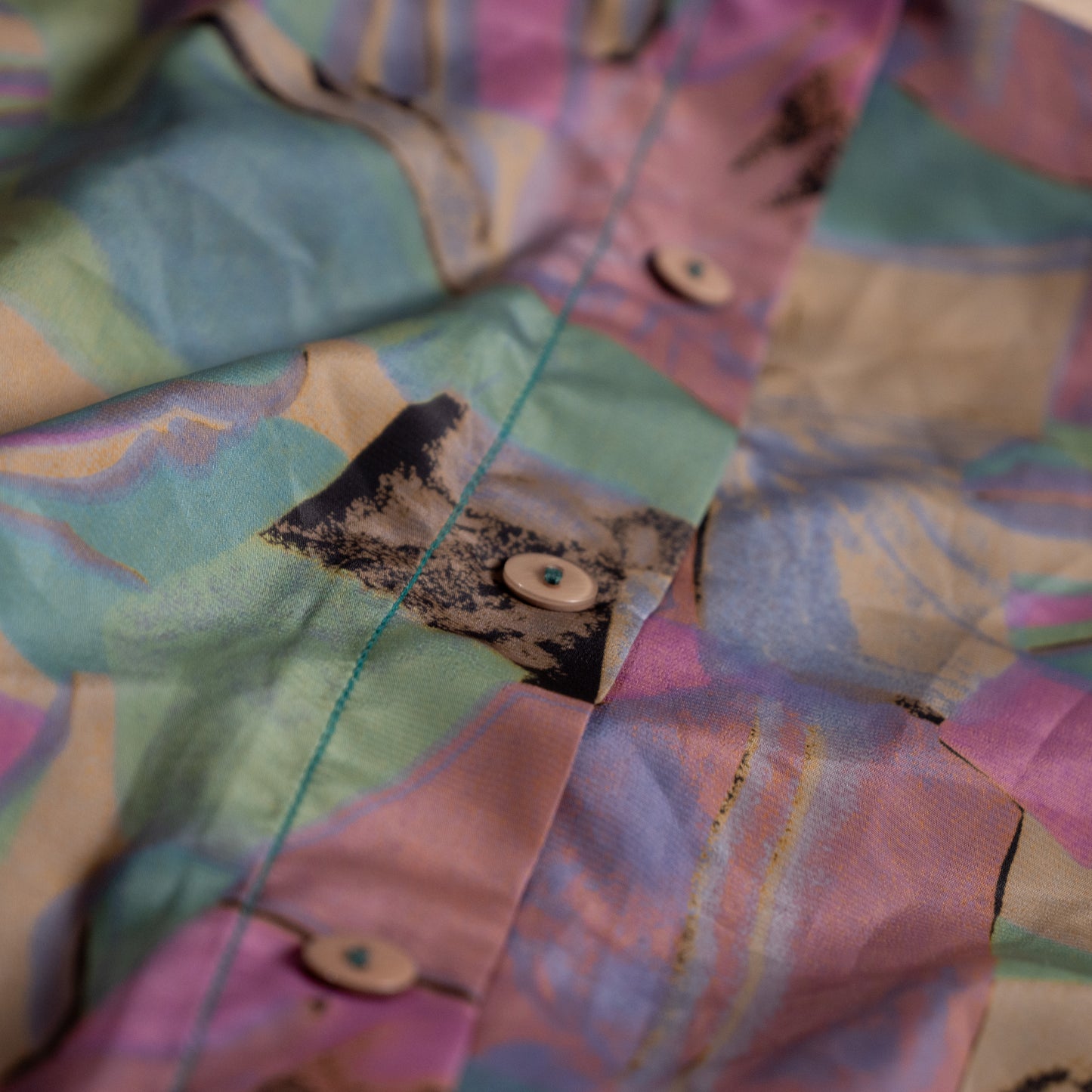 Archival Christian Dior Silk Shirt 90s Gianfranco Ferre Double Sided Button Construction Avant Garde Oversized Blouse Museum Size M L