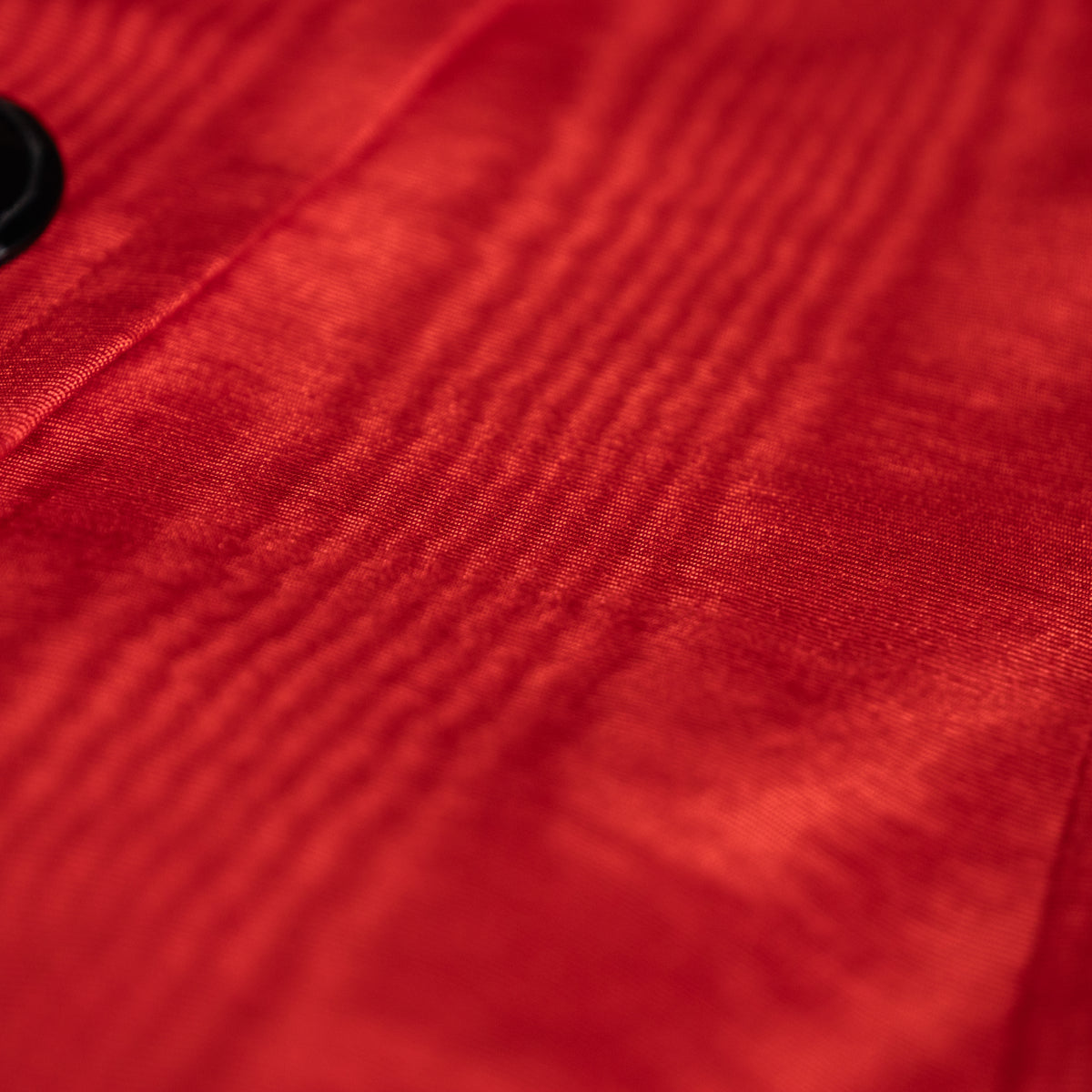 Archival Givenchy Boutique Dress 1980s Red Taffeta Moire Cabochon Jewel Buttons Dynasty Glamor Power Dress French Designer Size M US 10