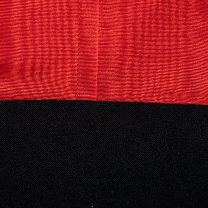 Archival Givenchy Boutique Dress 1980s Red Taffeta Moire Cabochon Jewel Buttons Dynasty Glamor Power Dress French Designer Size M US 10
