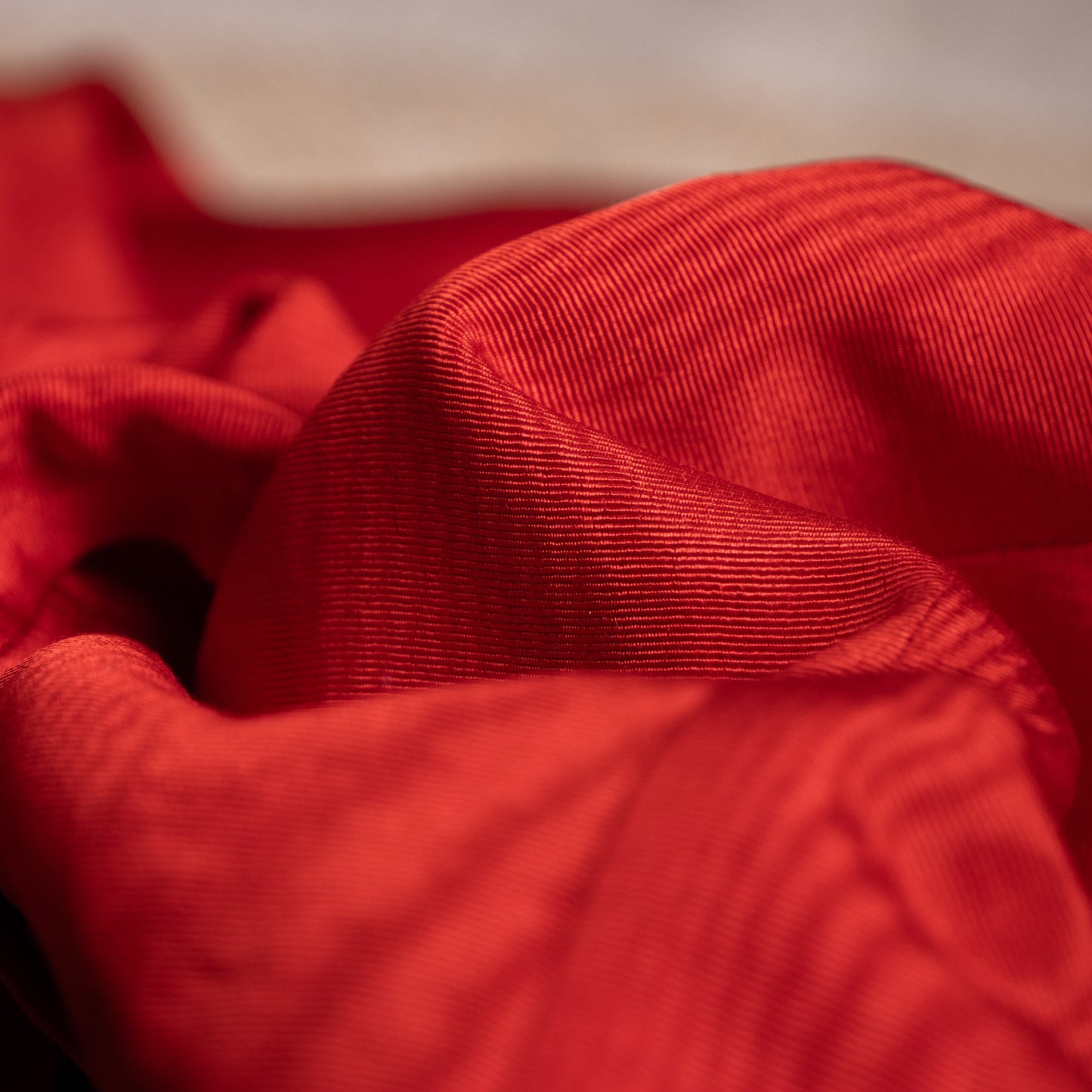 Archival Givenchy Boutique Dress 1980s Red Taffeta Moire Cabochon Jewel Buttons Dynasty Glamor Power Dress French Designer Size M US 10