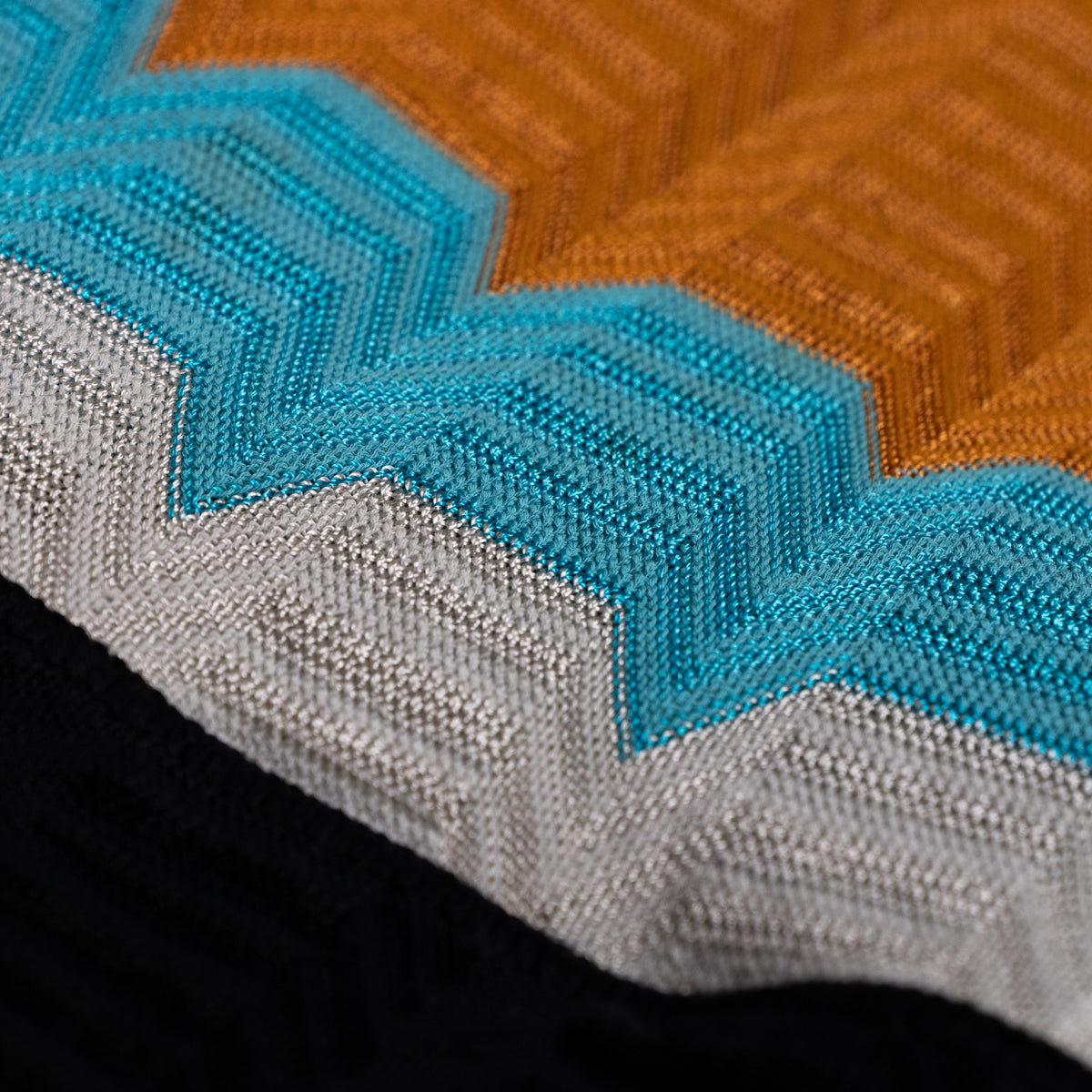 Archival Missoni Angela Missoni Era Chevron Knit Dress Color Block Optical Illusion Italian Y2K Fashion Sculpture Size M L