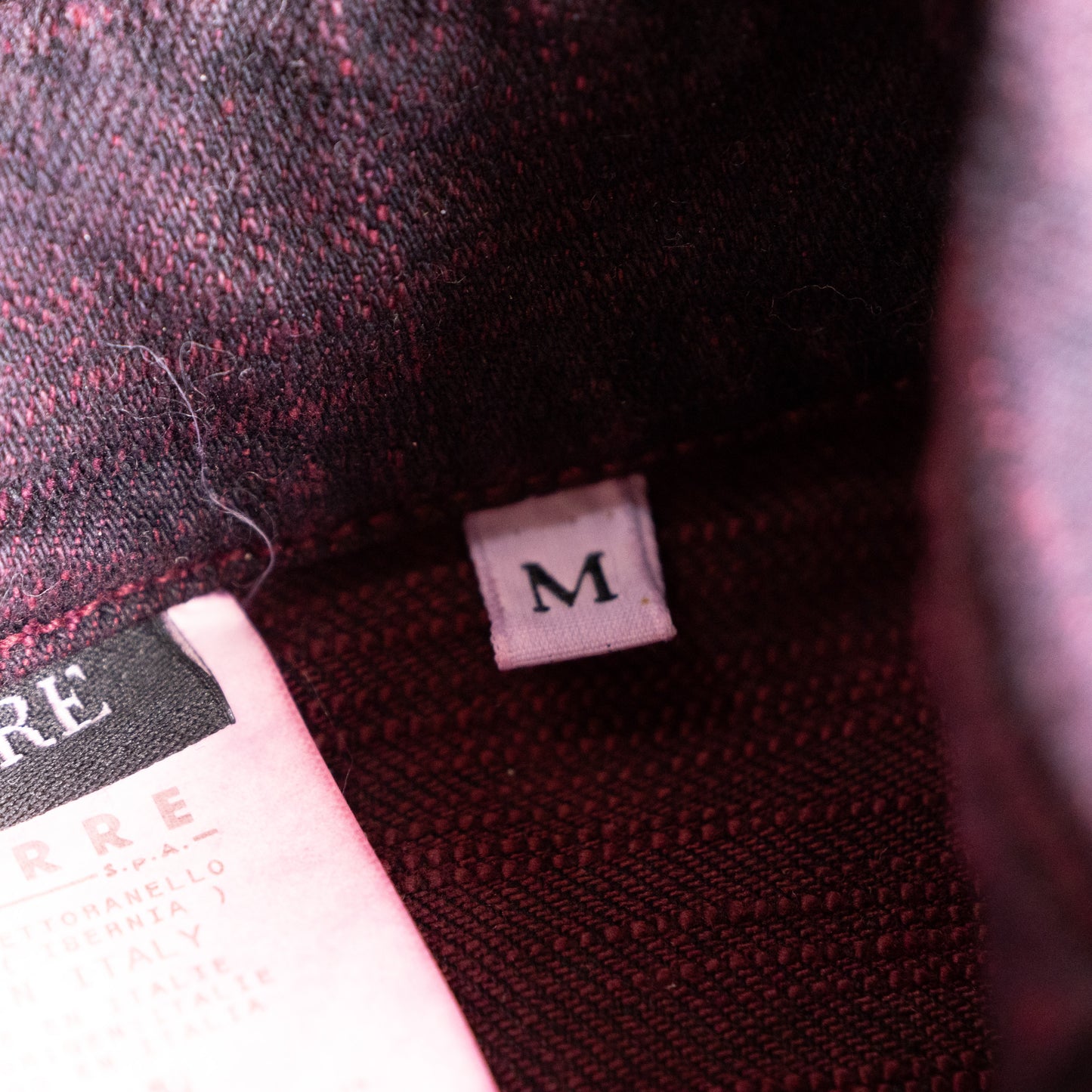 Archival Gianfranco Ferre Jeans Jacket NWT Deadstock Burgundy Denim Corset Back Y2K Ittierre Made in Italy Size M Fits XS S
