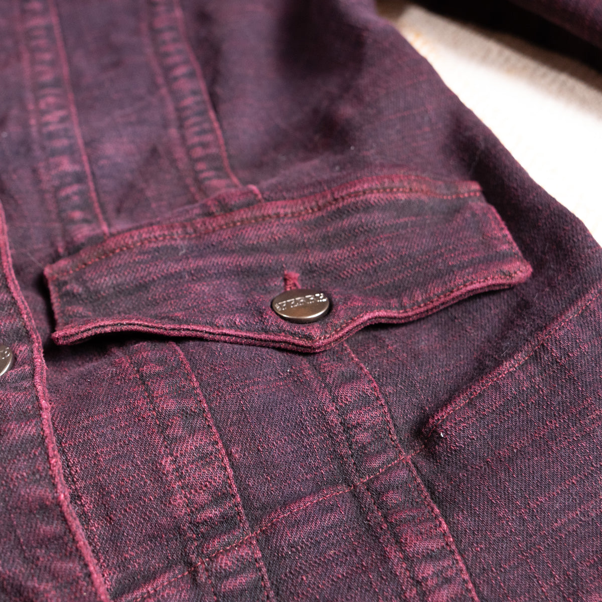 Archival Gianfranco Ferre Jeans Jacket NWT Deadstock Burgundy Denim Corset Back Y2K Ittierre Made in Italy Size M Fits XS S