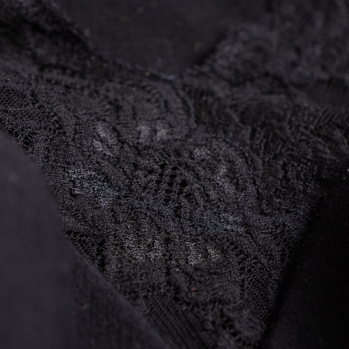 Archival La Perla Tricot Wool Lace Bodysuit 90s NOS Museum Quality Long Sleeve Italian Lingerie Top Size M IT 3