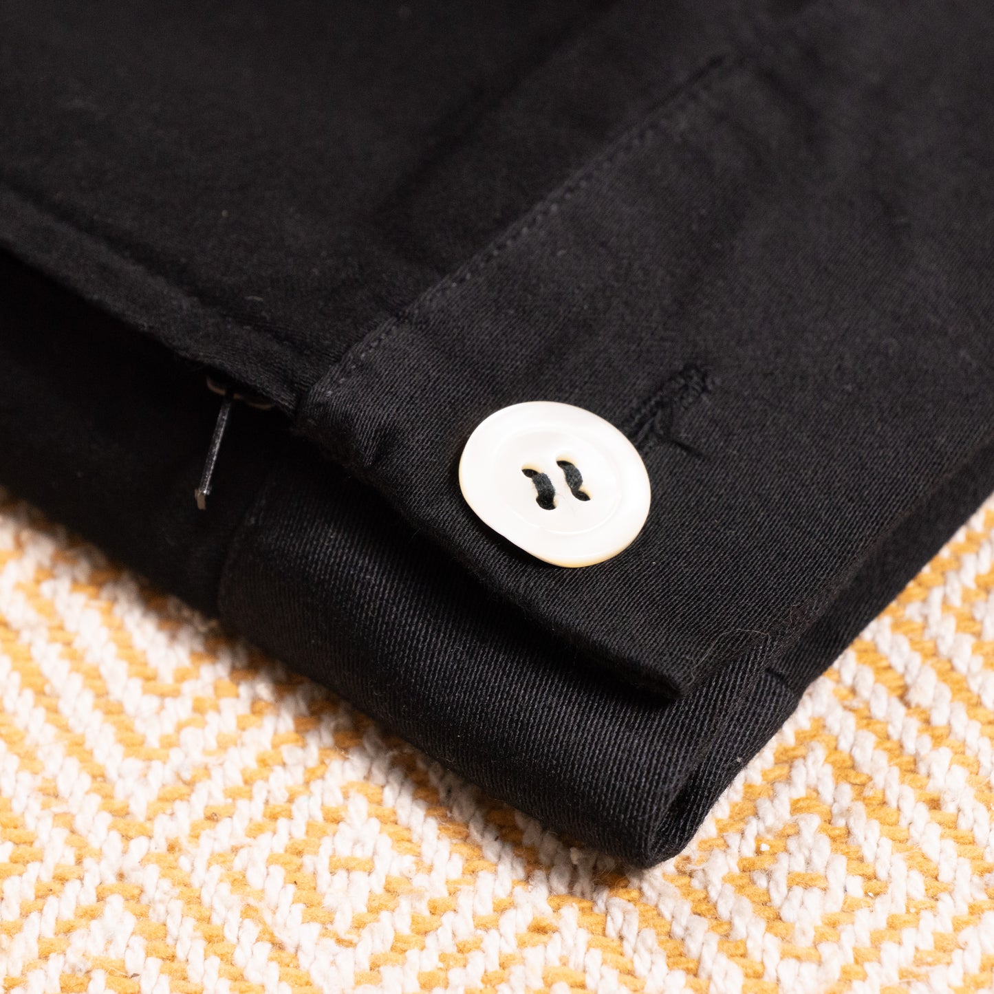 Archival Christian Dior Coordonnes Black Cotton Twill Pencil Skirt NOS Vintage 90s M