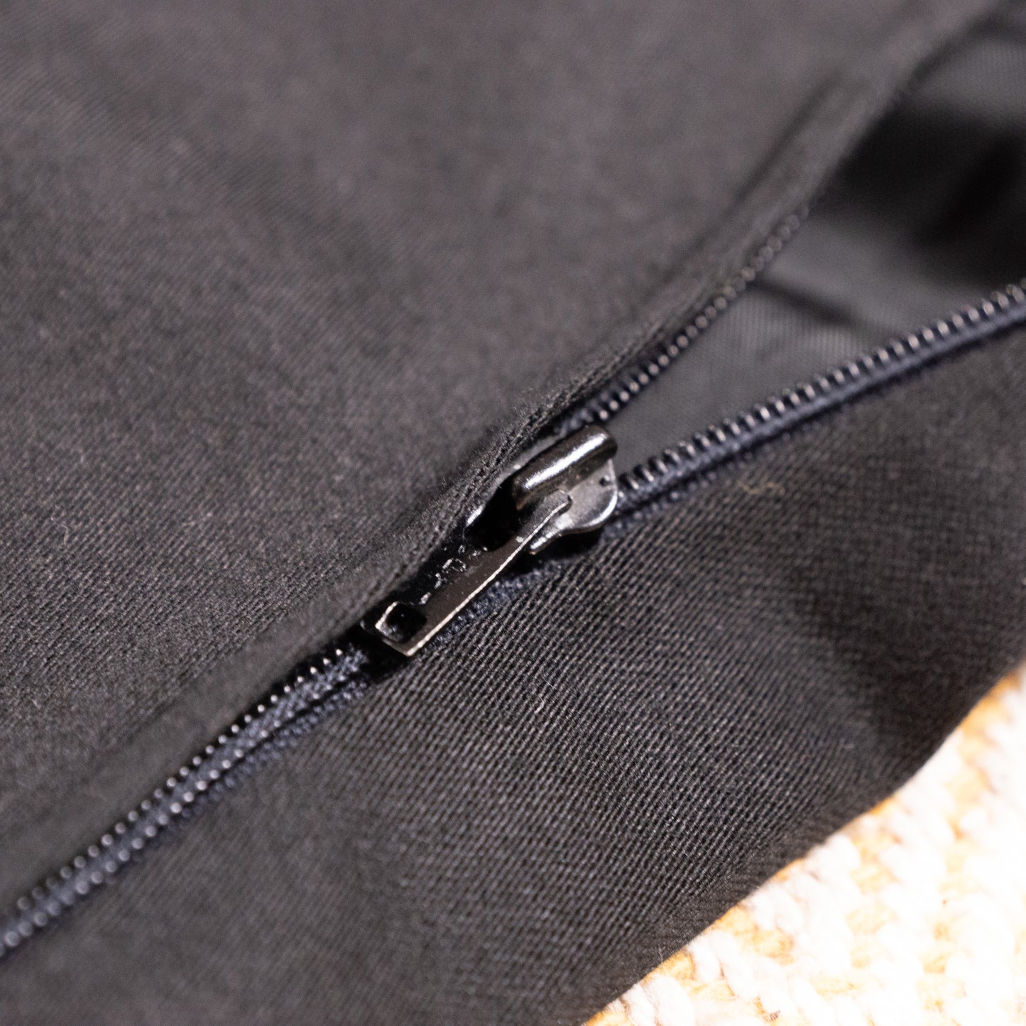 Archival Christian Dior Coordonnes Black Cotton Twill Pencil Skirt NOS Vintage 90s M