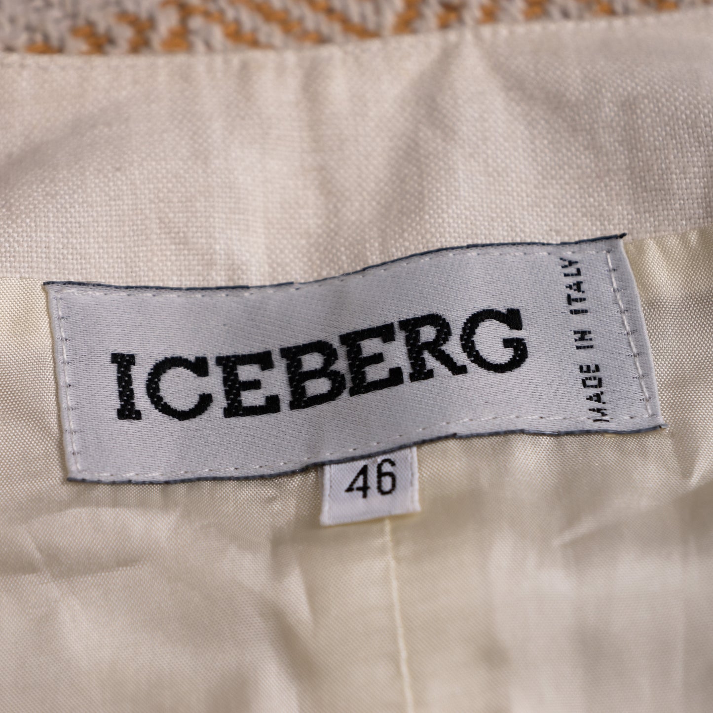 Archival Iceberg SS 1994 Runway Linen Set Vest Wrap Skirt Sunflower Weather Chart Pop Art Gilmar Vintage Grails Museum Piece 90s Couture