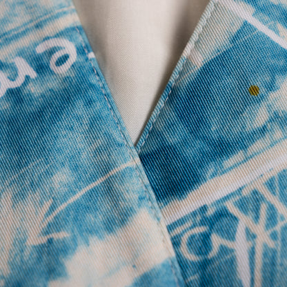 Archival Iceberg SS 1994 Runway Linen Set Vest Wrap Skirt Sunflower Weather Chart Pop Art Gilmar Vintage Grails Museum Piece 90s Couture