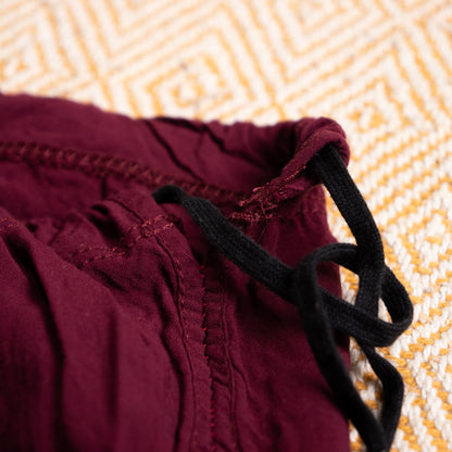 Archival Jean Paul Gaultier SS 2002 Set Maille Femme Top Soleil Trousers Watercolor Print Burgundy Pants Grails Gaultier Mesh Era XS S