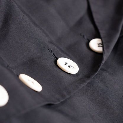 Archival KL by Karl Lagerfeld Trench Dress 1990s Minimalist Sleeveless Viscose Silk Utility Safari Maxi Contrast Buttons Designer Grails S-L