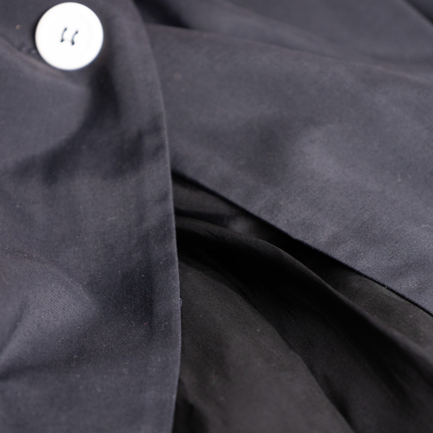 Archival KL by Karl Lagerfeld Trench Dress 1990s Minimalist Sleeveless Viscose Silk Utility Safari Maxi Contrast Buttons Designer Grails S-L