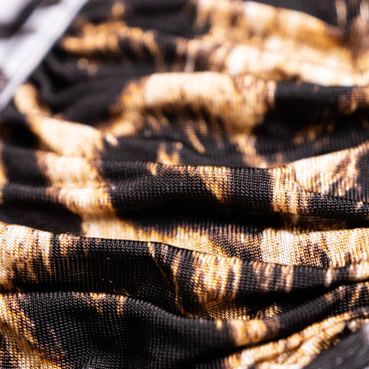 Archival JUST CAVALLI  2000s Animal Print Mesh Hybrid Dress - Size S (IT 44) - Made in Italy