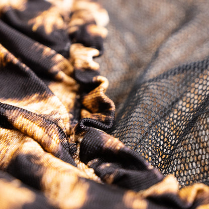 Archival JUST CAVALLI  2000s Animal Print Mesh Hybrid Dress - Size S (IT 44) - Made in Italy