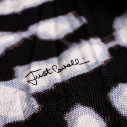 Archival JUST CAVALLI  2000s Animal Print Mesh Hybrid Dress - Size S (IT 44) - Made in Italy