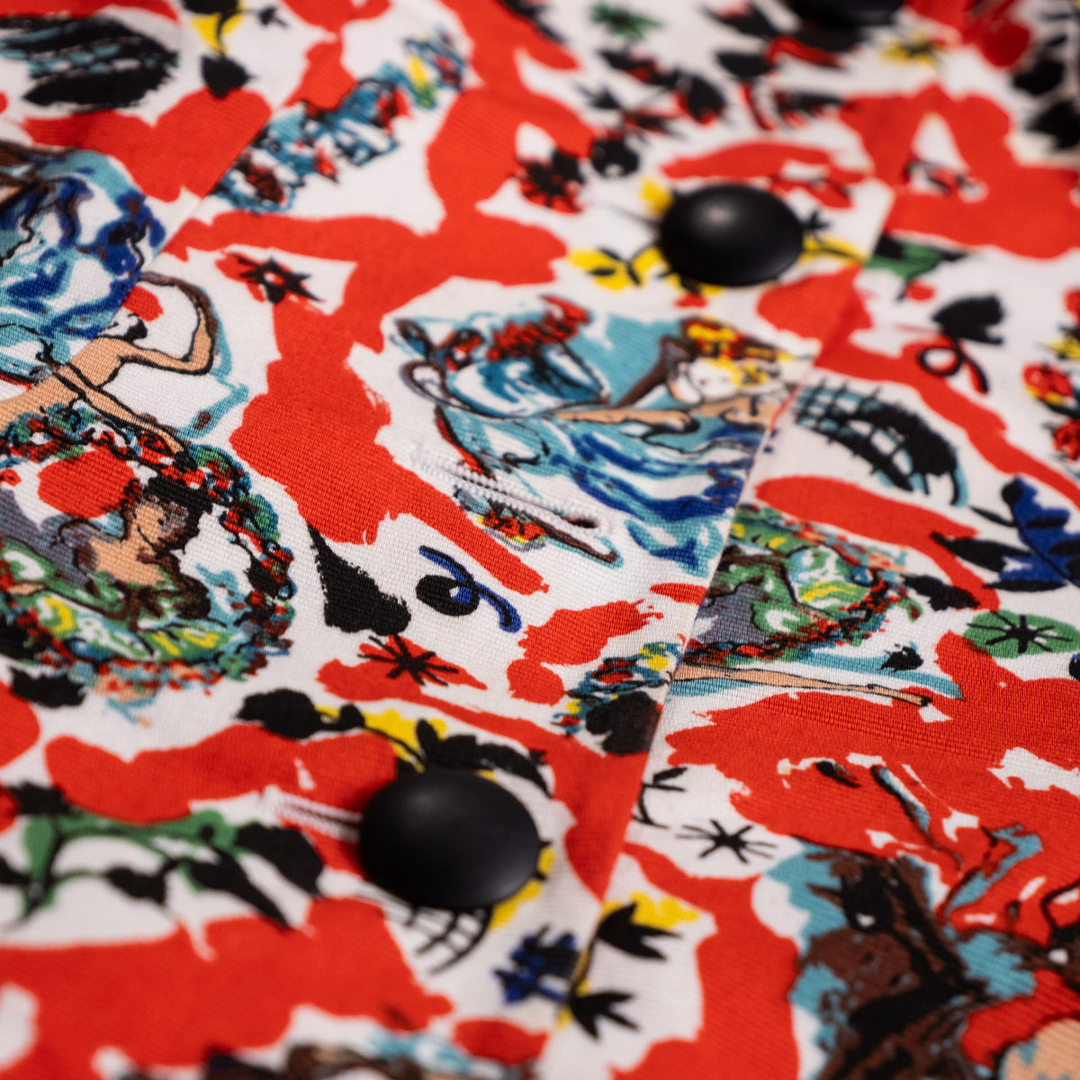 Archival KL by Karl Lagerfeld Late 1980s Belle Époque Pop-Art Ottoman Knit Jacket - Size M (D 40) - Made in Italy