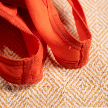 Museum Gianni Versace SS 1993 Runway Dress Orange Linen Emma Sjöberg Wiklund Archival Vintage 90s S