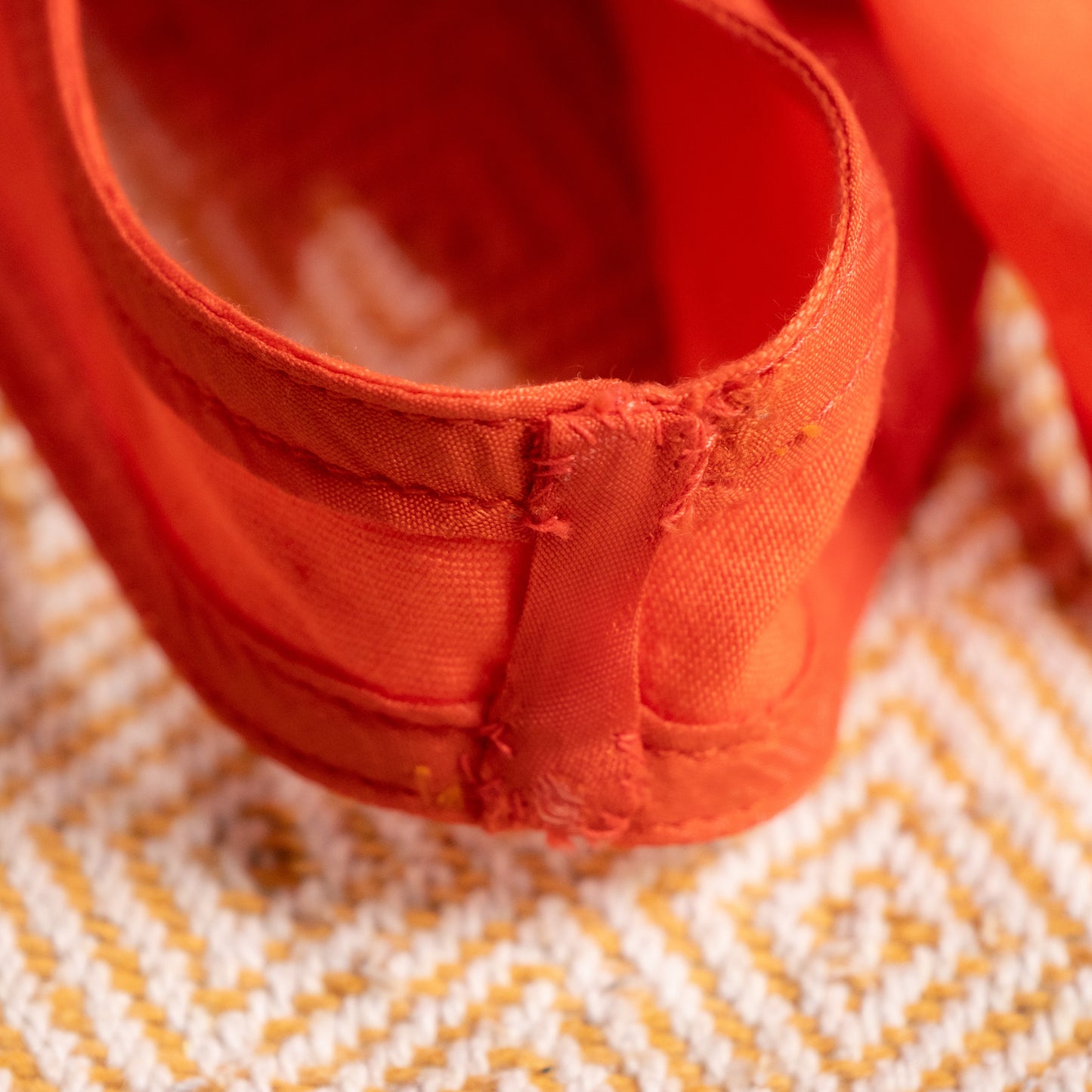 Museum Gianni Versace SS 1993 Runway Dress Orange Linen Emma Sjöberg Wiklund Archival Vintage 90s S