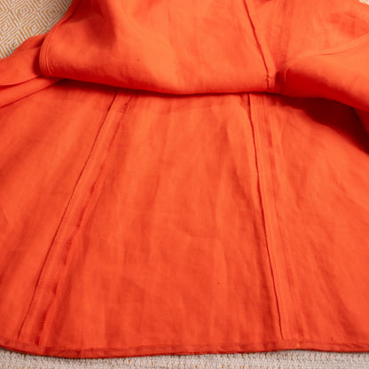 Museum Gianni Versace SS 1993 Runway Dress Orange Linen Emma Sjöberg Wiklund Archival Vintage 90s S