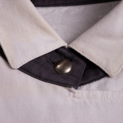 Archival Louis Féraud Double-Breasted Coat Dress – Made in West Germany – 1980s Linen Cotton Tailoring M