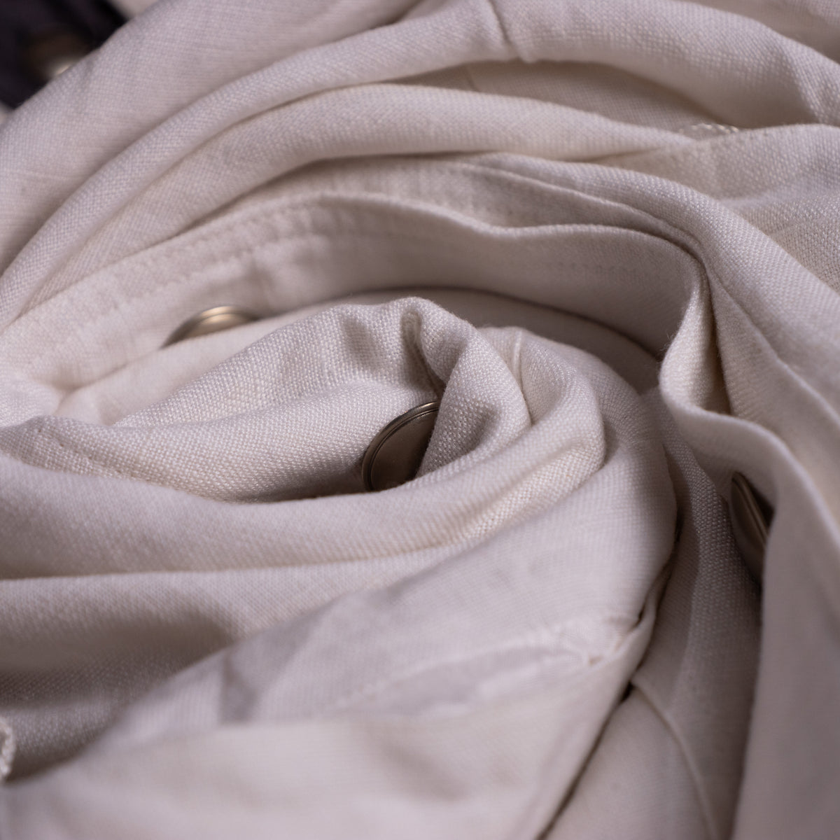 Archival Louis Féraud Double-Breasted Coat Dress – Made in West Germany – 1980s Linen Cotton Tailoring M