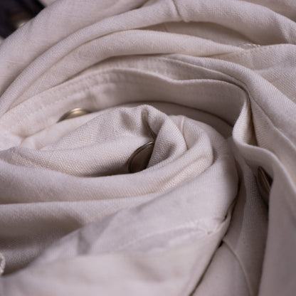 Archival Louis Féraud Double-Breasted Coat Dress – Made in West Germany – 1980s Linen Cotton Tailoring M