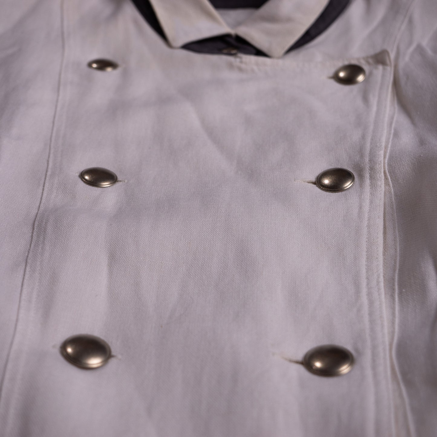 Archival Louis Féraud Double-Breasted Coat Dress – Made in West Germany – 1980s Linen Cotton Tailoring M