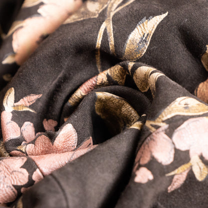 Archival Roberto Cavalli Printed Leather Tapestry Midi Skirt – Autumn/Winter 1999 – Y2K Grails M