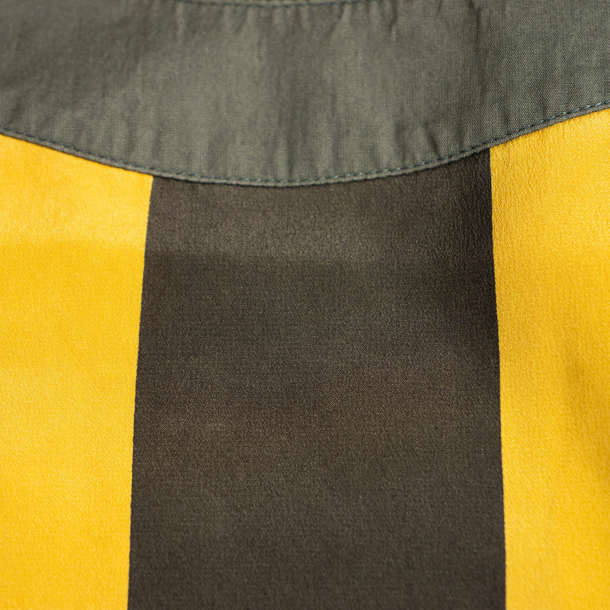Archival Genny by Gianni Versace Silk Block-Stripe Blouse – Epaulettes – Rare 1970s Vintage Grails S M