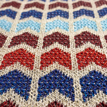 Archival CHEVRON Lurex Sweater 90s Metallic Zig Zag Knit European Designer Style Editorial Vintage Disco Glamor Medium
