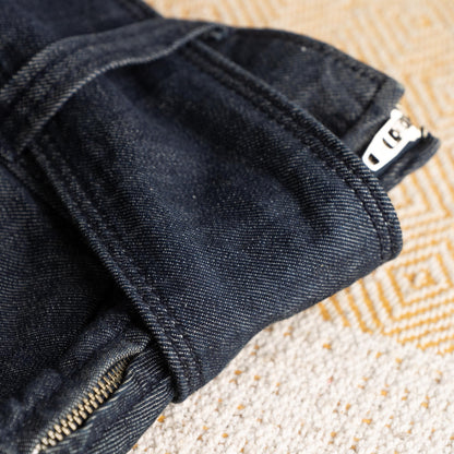 Miss Sixty Vintage Denim Skirt Dark Wash Pleated Skater Schoolgirl Y2K 90s Metal Logo Buckle Preppy Grunge Jeans Skirt Size M