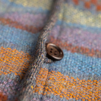 Archival MISSONI early 1990s Reversible Fiammato Wave Quilted Jacket - Rare Orange Label Mohair Blend Coat Size M L