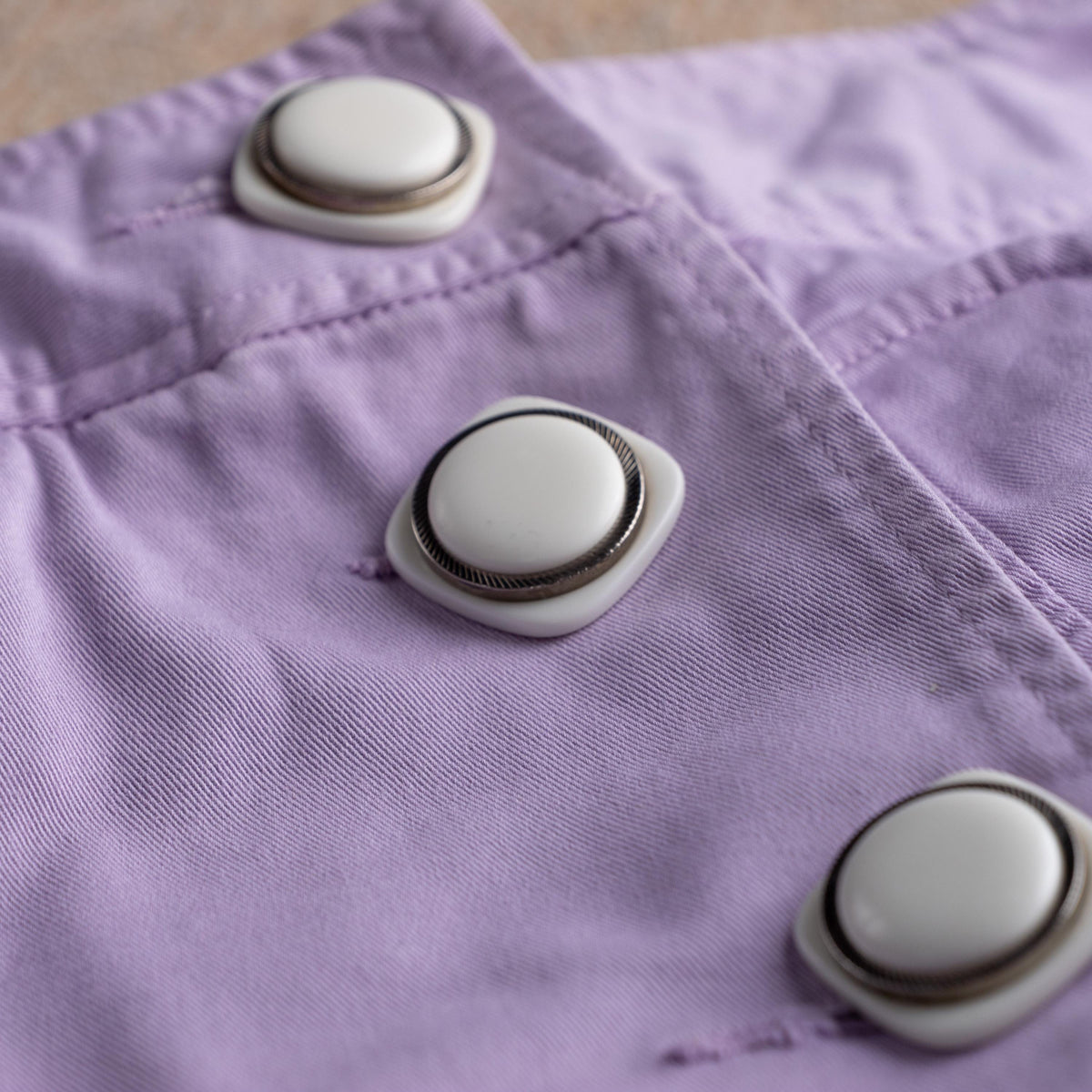 Vintage D&G Dolce Gabbana Mini Skirt Lavender Purple Y2K Preppy Coquette Bow Back 2000s Designer Pastel Skirt M L