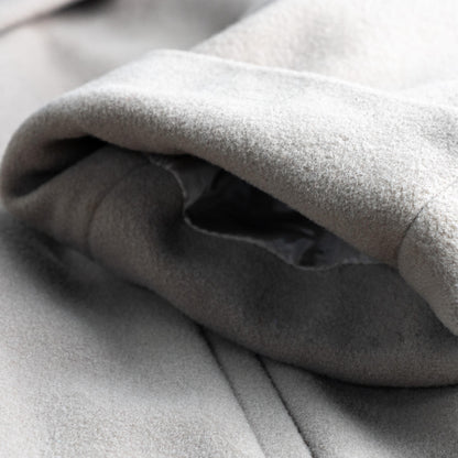 Archival GIANFRANCO FERRÉ late 1980s Architectural Shawl Collar Cocoon Coat - Rare Mainline Taupe Wool Masterpiece M XL