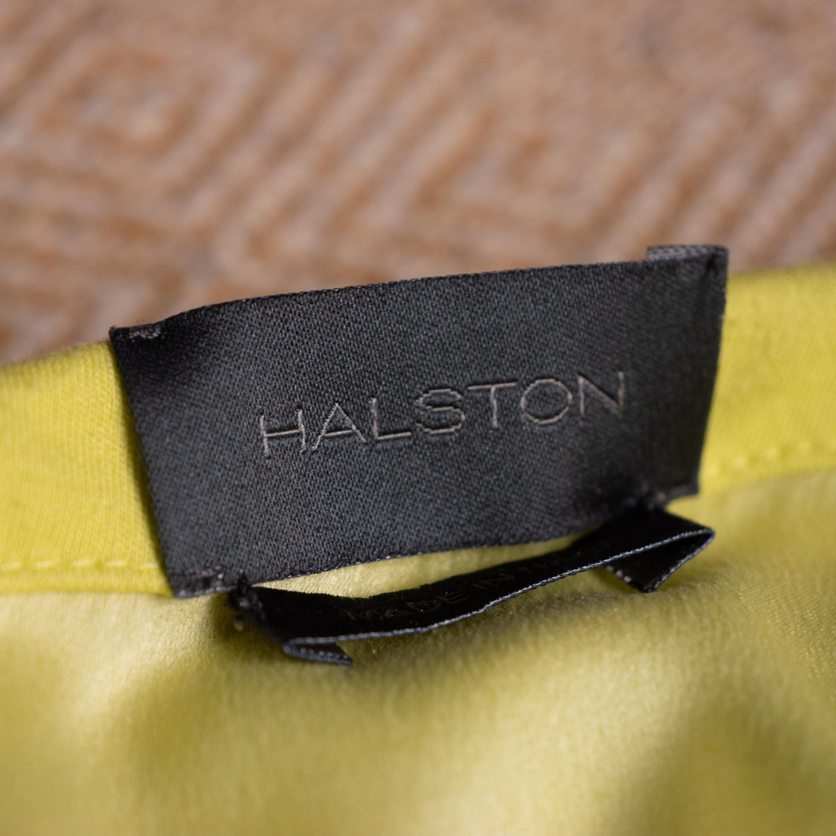 Archival HALSTON Mainline 2000s Acid Lime Asymmetric Off-Shoulder Silk Lined Dress - Bradley Bayou Italy IT 38 XS S