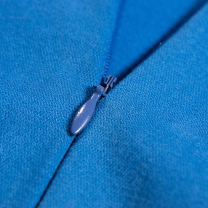 Archival Thierry Mugler Activ Cobalt Blue Cotton Skirt High Waisted Wasp Waist Pencil Skirt NOS 90s TIME Srl Italy XS S